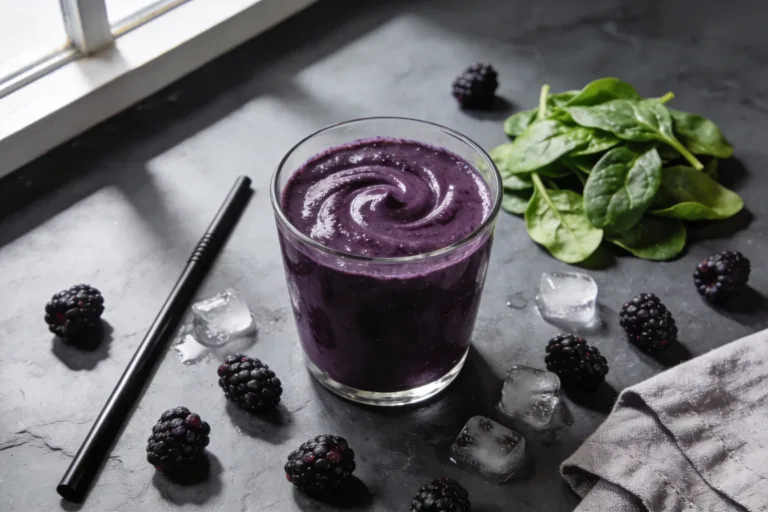 Blackberry Spinach Superfood Smoothie That Tastes Like Dessert