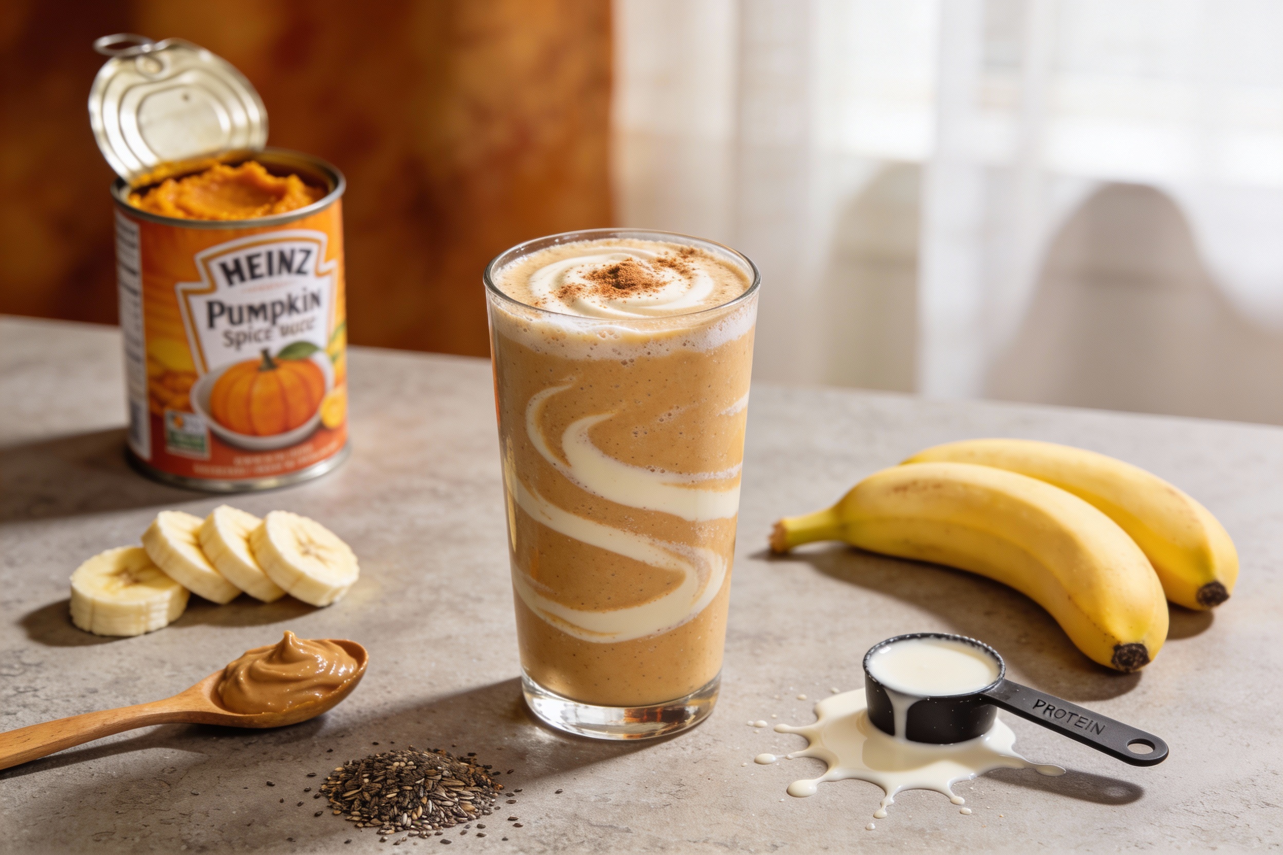 Pumpkin Spice Nourish Smoothie That Actually Satisfies