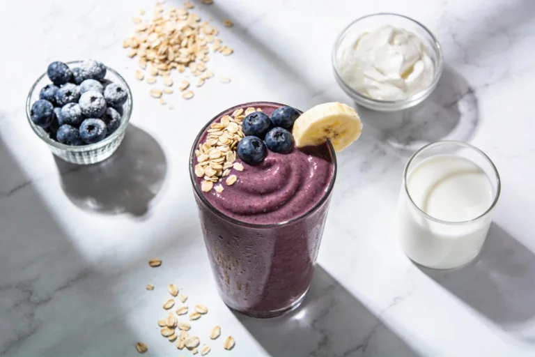 Blueberry Oat Breakfast Smoothie That Powers You Up