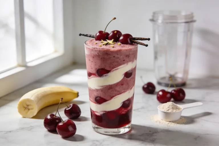 Cherry Vanilla Recovery Smoothie That Tastes Like Dessert