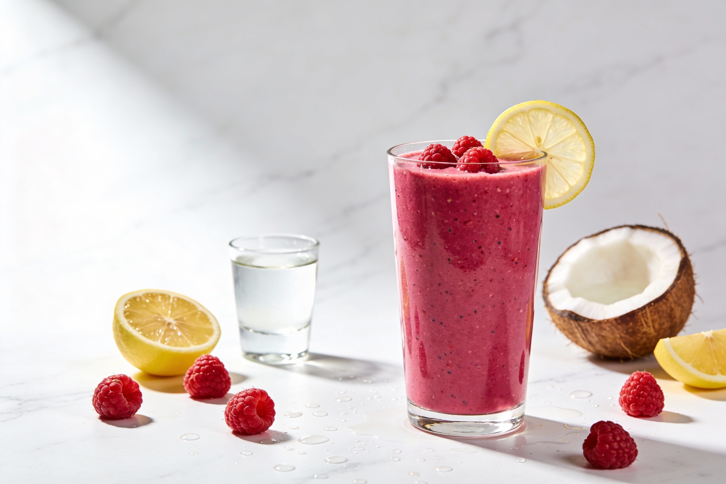 Raspberry Lemon Clean Smoothie That Wakes You Up