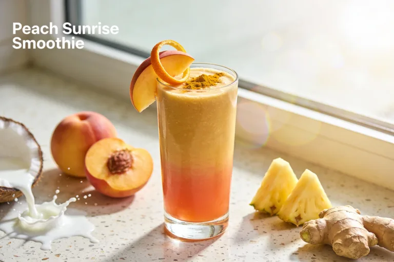 Peach Sunrise Smoothie That Tastes Like Summer Bliss