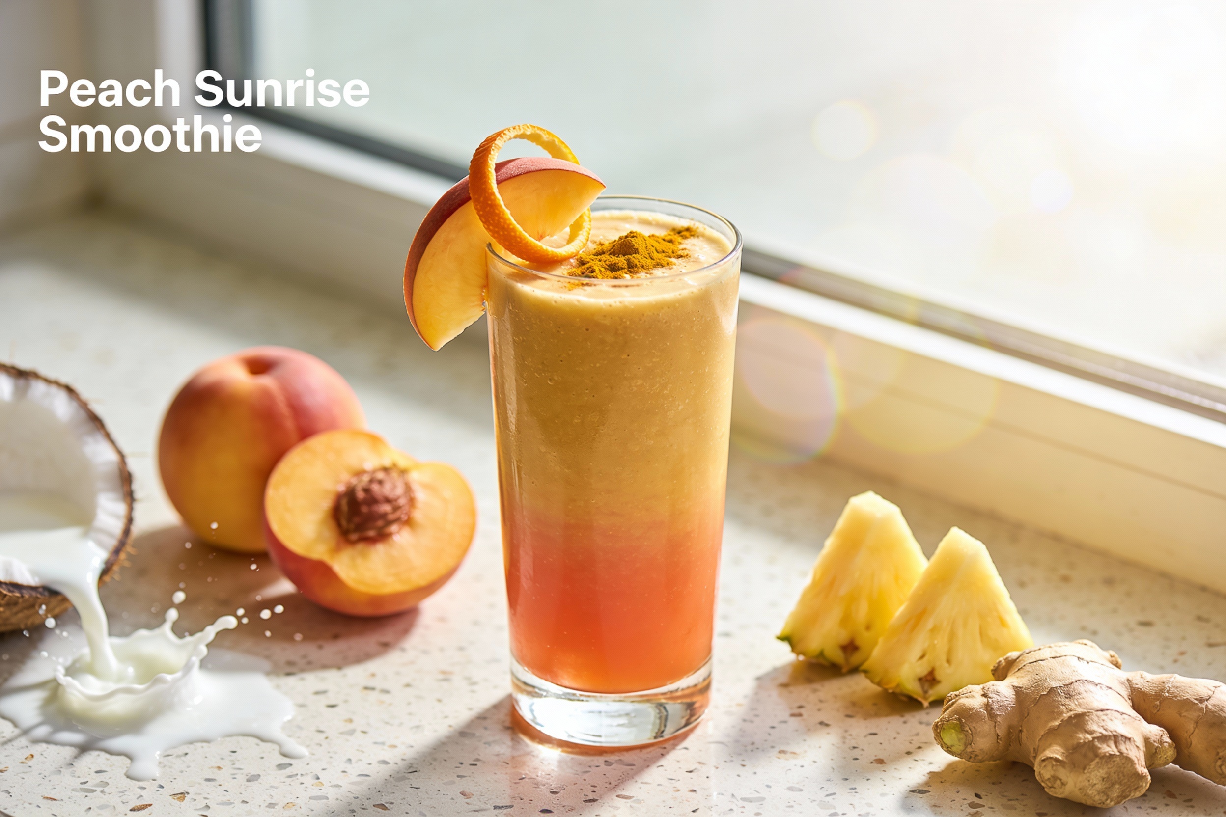 Peach Sunrise Smoothie That Tastes Like Summer Bliss