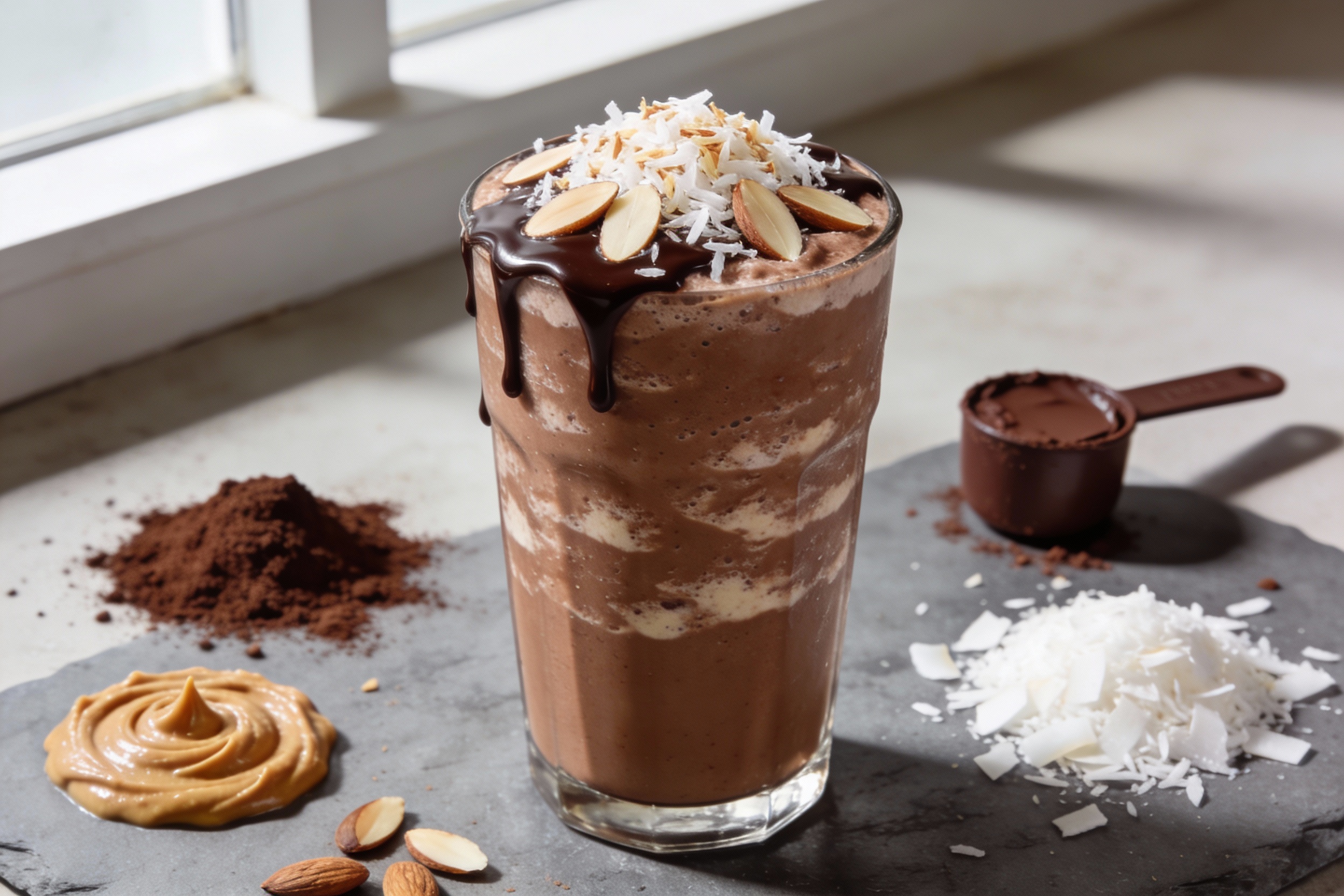 Almond Joy Protein Smoothie That Tastes Like Dessert
