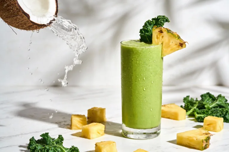 Pineapple Kale Clean Smoothie That Tastes Like Vacation