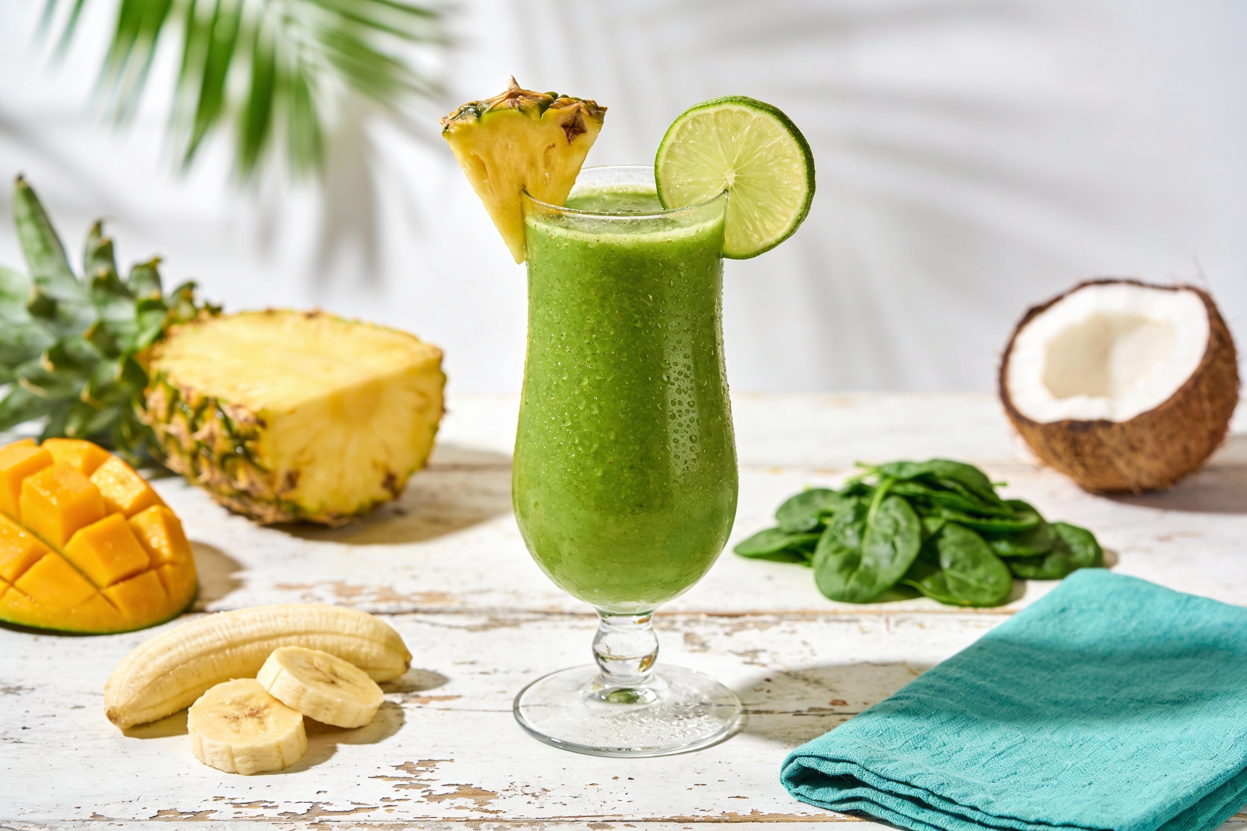 Tropical Green Detox Smoothie That Tastes Like Vacation
