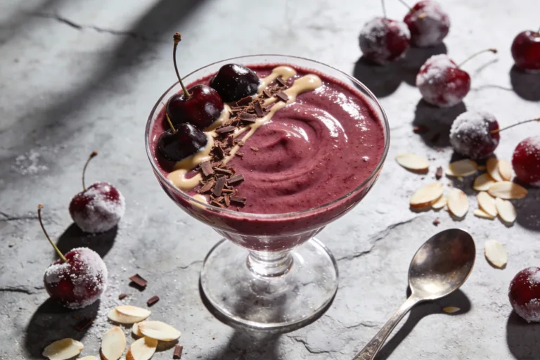 Cherry Almond Power Smoothie That Drinks Like Dessert