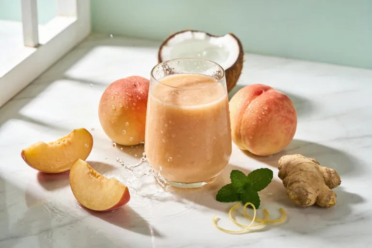 Peach Ginger Cleanse Smoothie That Actually Works