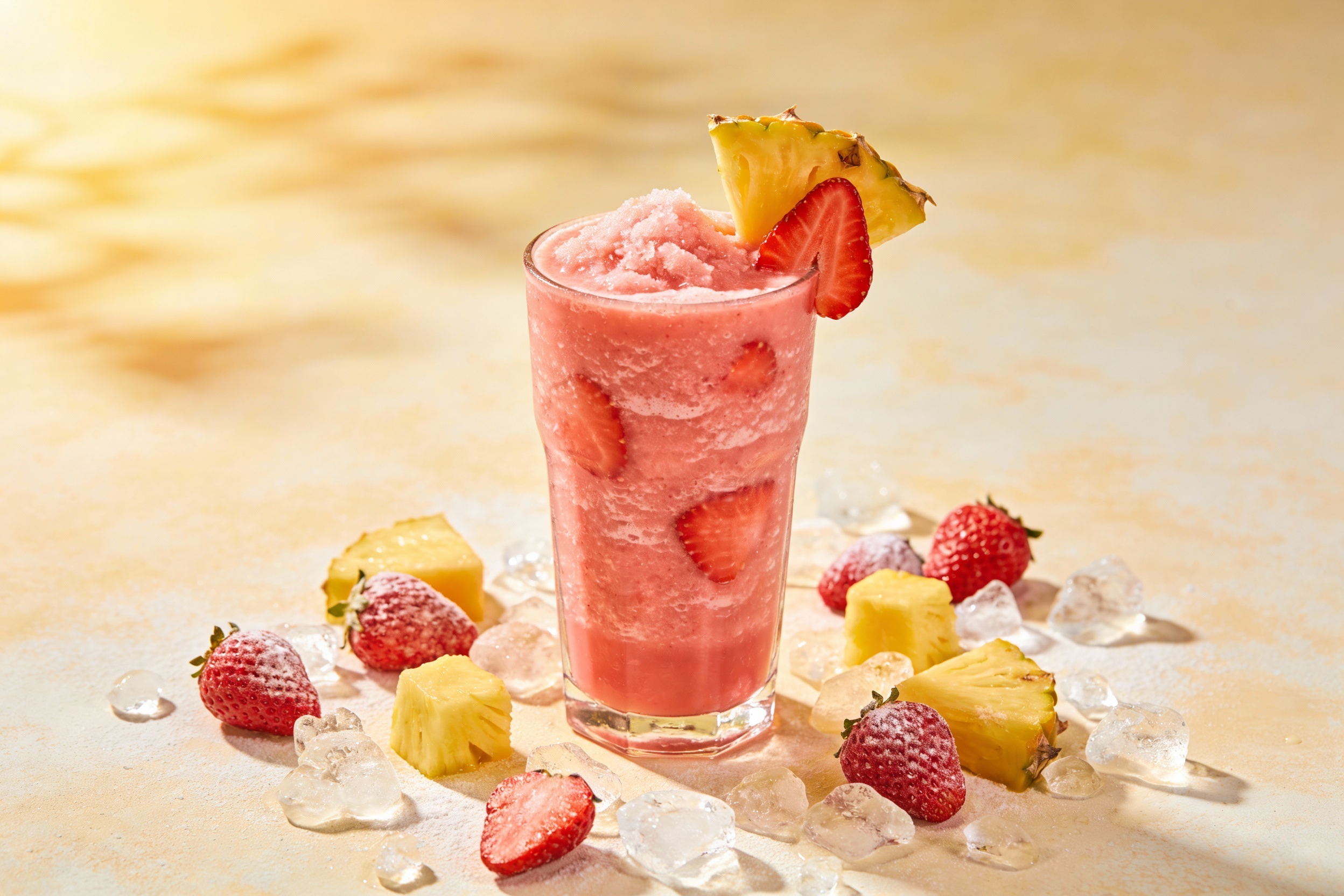 Strawberry Pineapple Sunshine Smoothie That Screams Summer