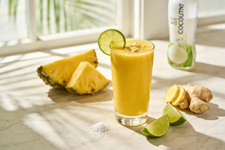 Pineapple Ginger Digest Smoothie That Soothes Your Belly