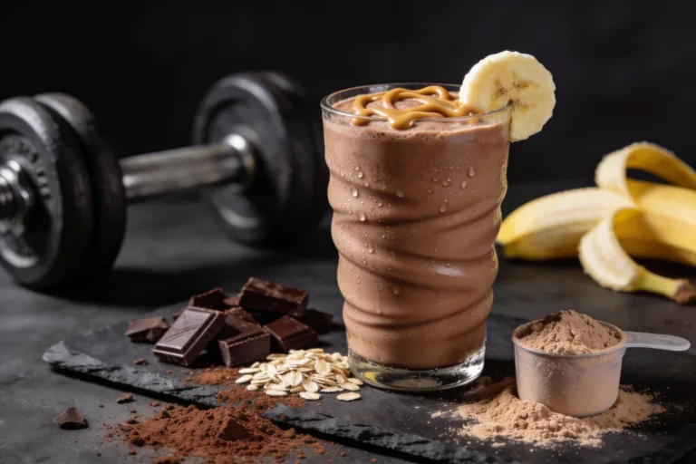 Chocolate Banana Muscle Smoothie That Tastes Like Dessert