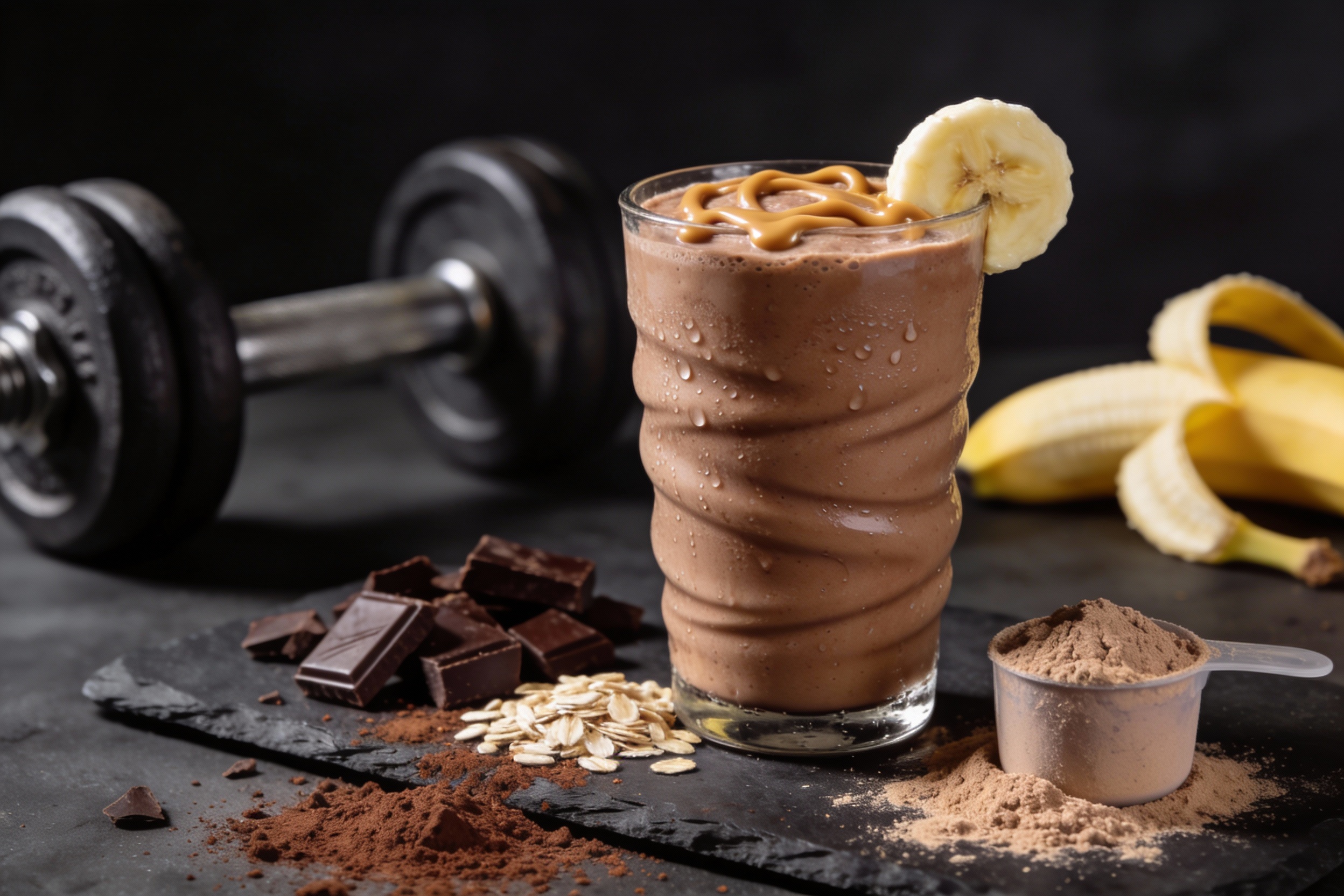 Chocolate Banana Muscle Smoothie That Tastes Like Dessert