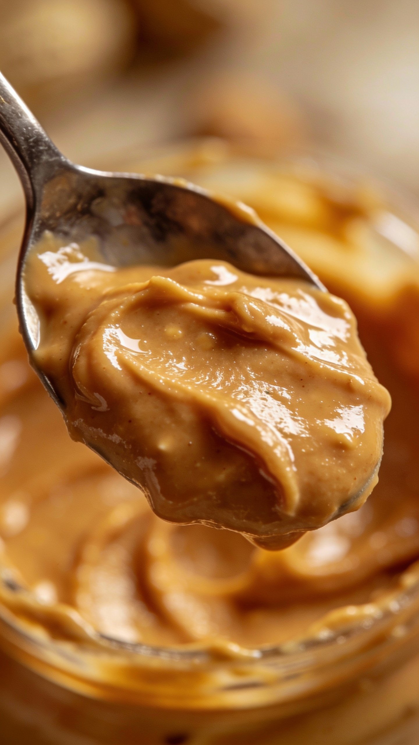 spoonful of creamy peanut butter, studio lighting, macro