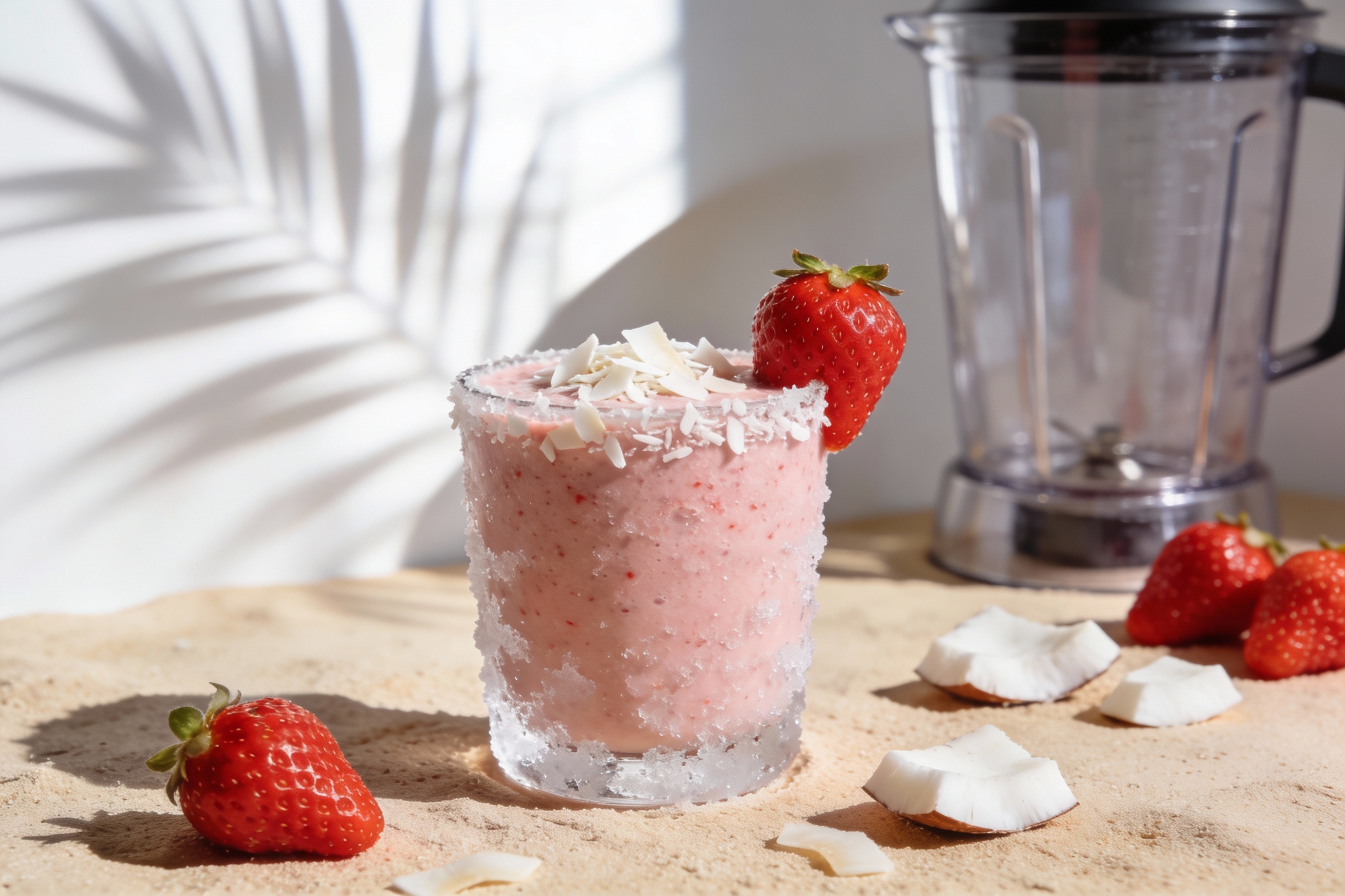 Strawberry Coconut Smoothie That Tastes Like Vacation