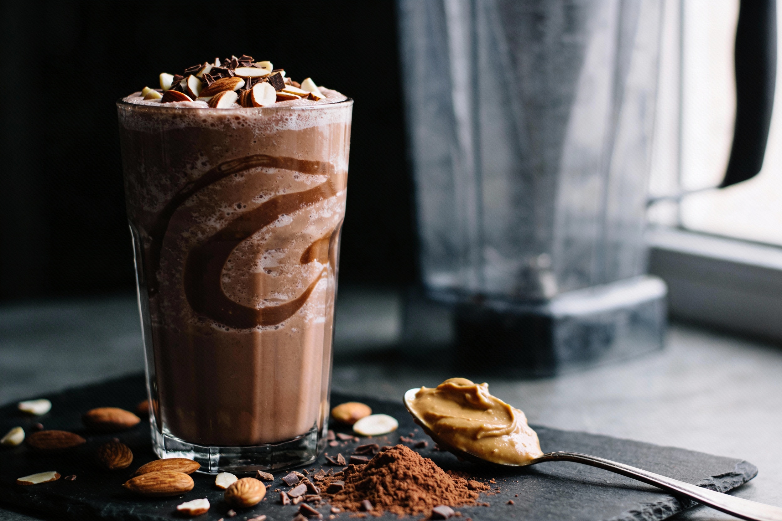 Chocolate Almond Smoothie That Tastes Like Dessert