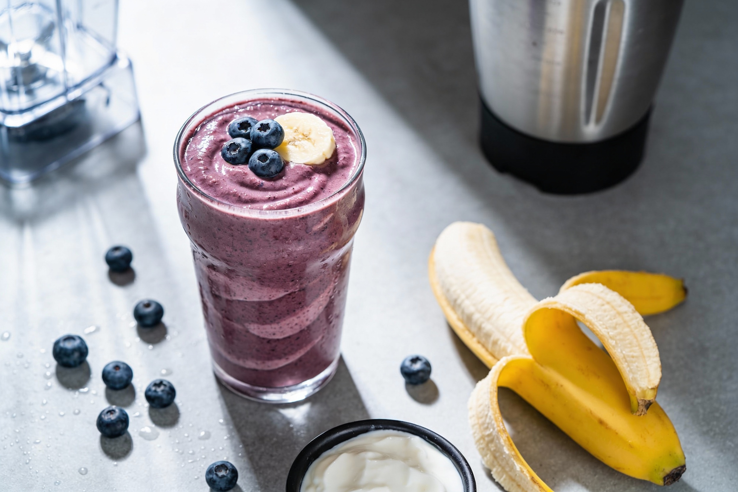 Blueberry Banana Smoothie That Tastes Like Dessert