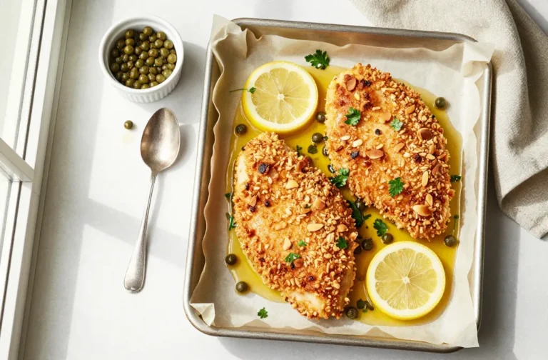 Crispy Low-Carb Baked Chicken Piccata That Wows