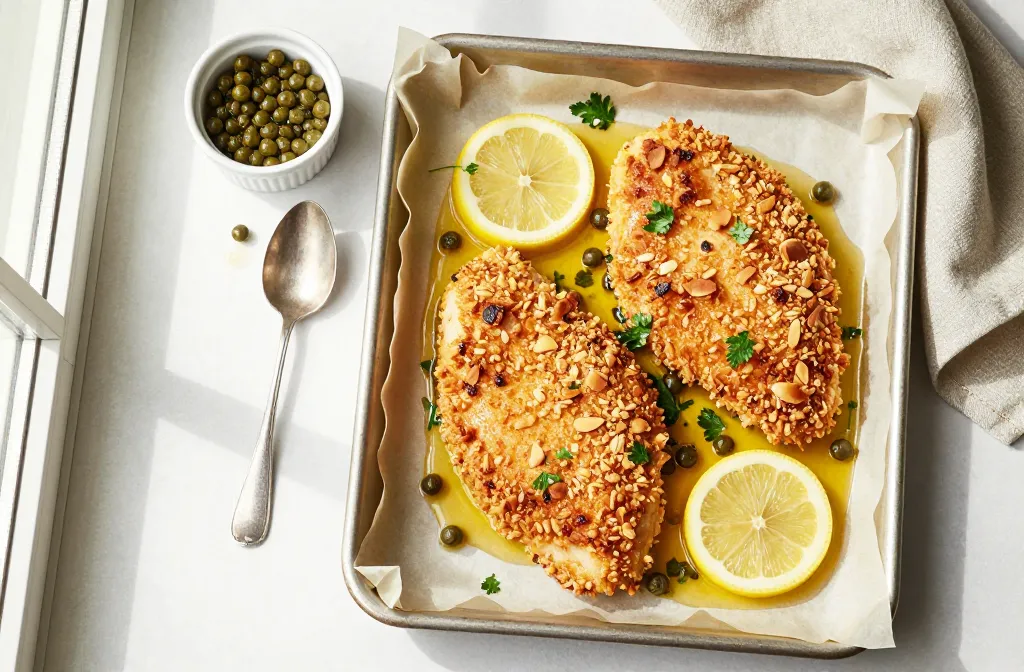 Crispy Low-Carb Baked Chicken Piccata That Wows