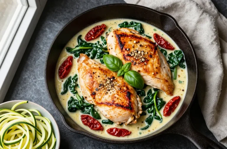 Creamy Tuscan Garlic Chicken (Keto) in 30 Minutes