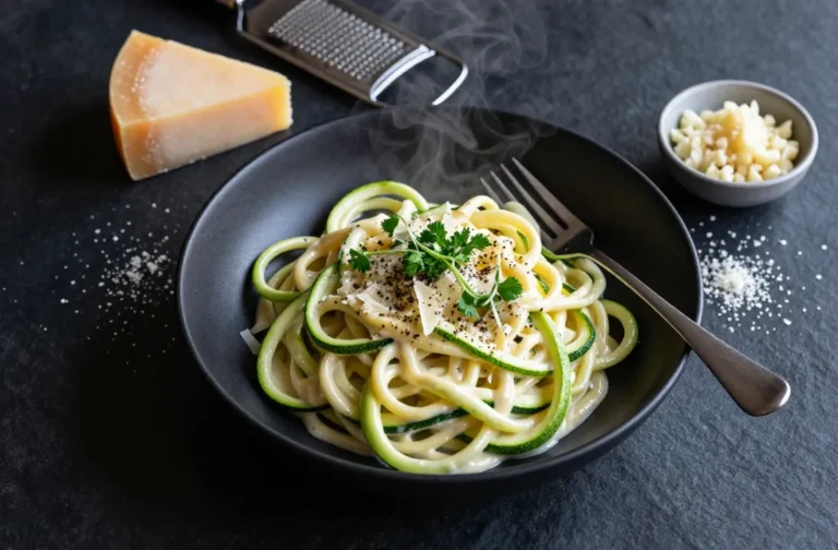 Low-Carb Zucchini Noodle Alfredo That Actually Slaps