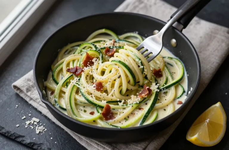 Low-Carb Italian Cream Sauce Over Zoodles You’Ll Crave