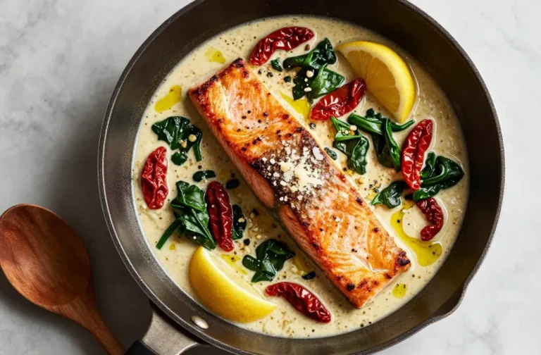 Low-Carb Tuscan Salmon That Tastes Like Vacation