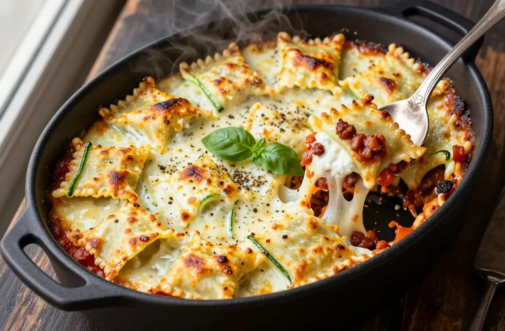 Crave-Worthy Cheesy Keto Ravioli Bake (No Pasta)