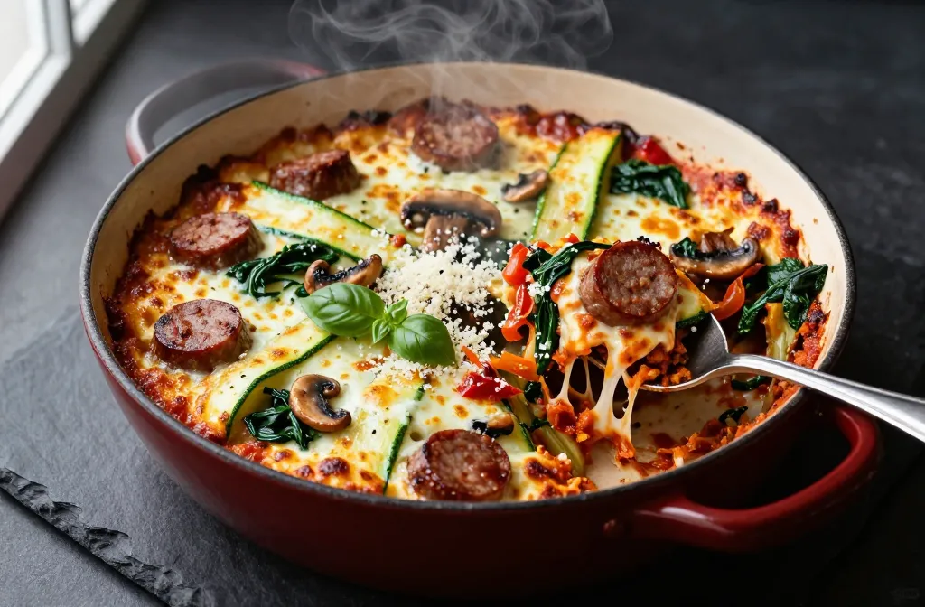 Low-Carb Italian Sausage Casserole That Slaps