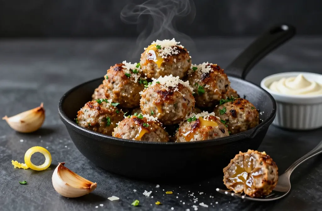 Keto Garlic Parmesan Meatballs That Totally Slap
