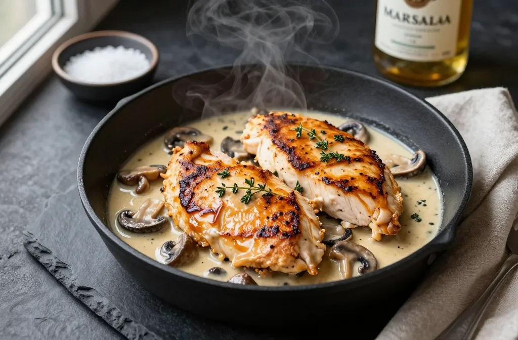Keto Chicken Marsala Made Silky Without the Flour