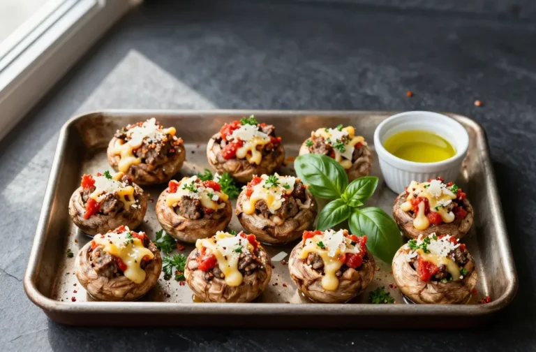 Keto Stuffed Italian Mushrooms That Taste Like Pizza