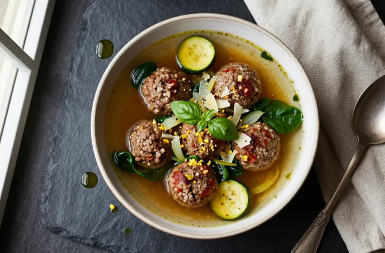 Italian Keto Meatball Soup That Slaps Without Pasta