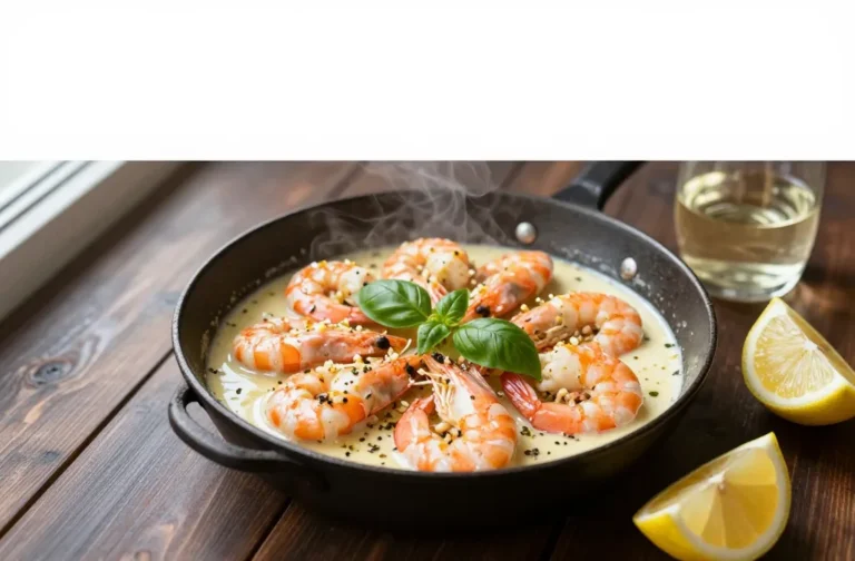 Italian Keto Creamy Garlic Shrimp in 15 Minutes Flat