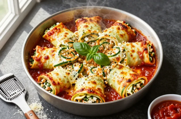 Italian Keto Zucchini Lasagna Rolls That Wow Fast