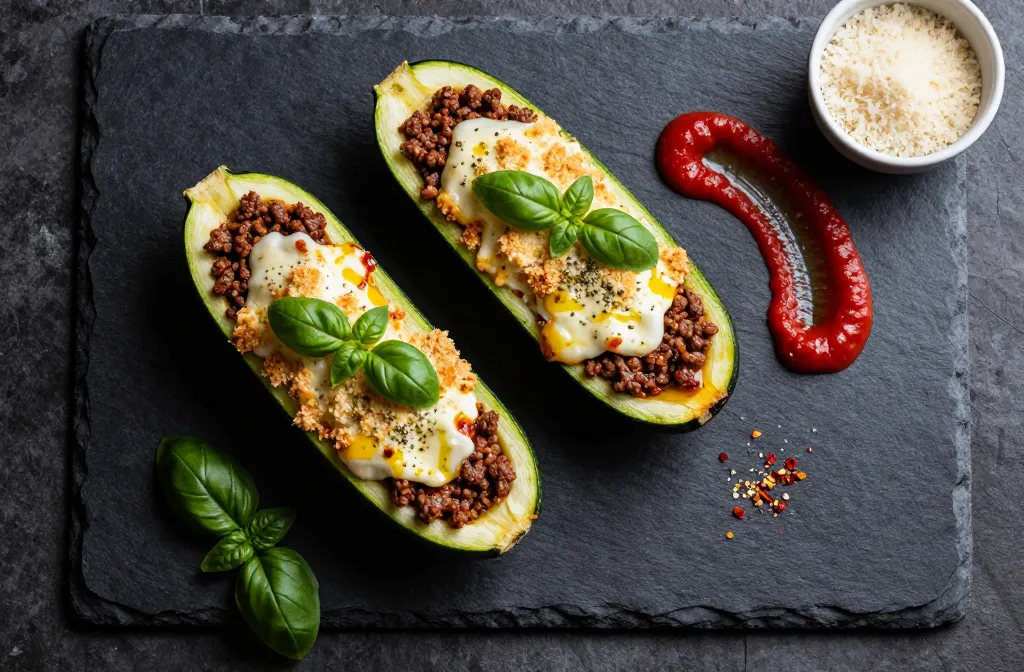 Italian Keto Stuffed Zucchini Boats That Taste Like Italy