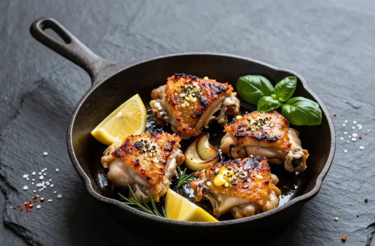 Crispy Italian Keto Garlic Butter Chicken Thighs Tonight