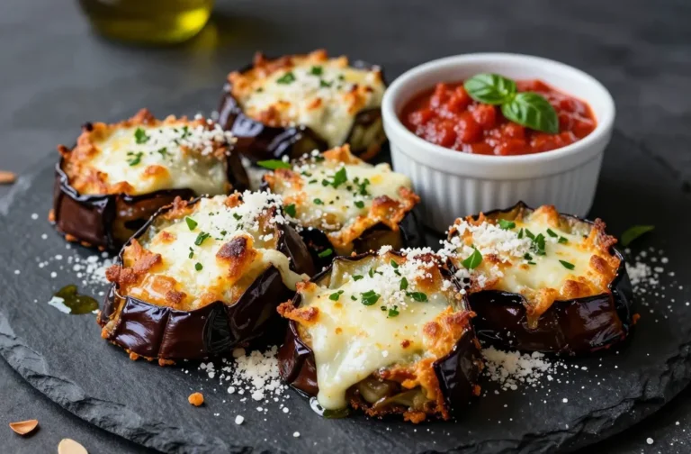 Crispy Keto Cheesy Eggplant Parmesan Bites You’Ll Crave