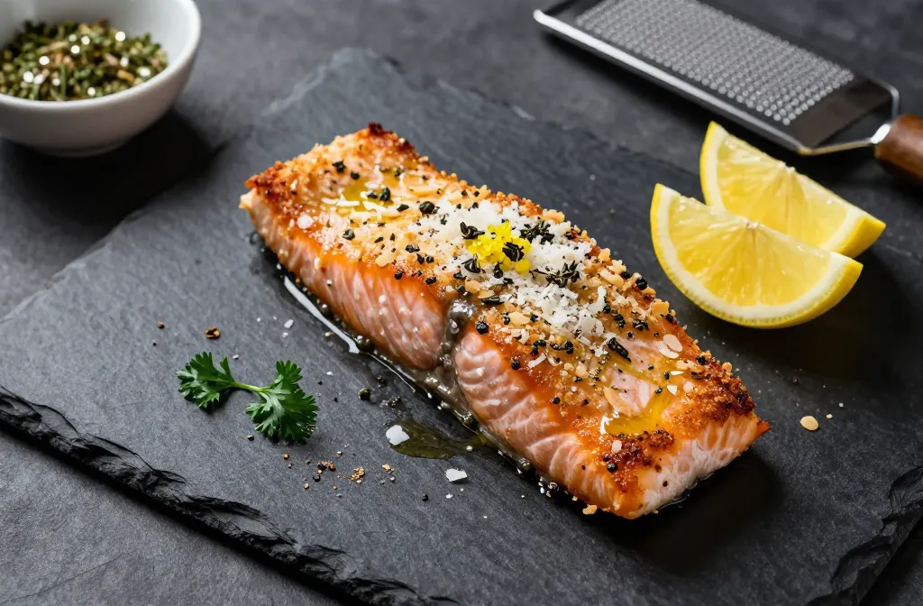 Low-Carb Italian Herb-Crusted Salmon Done in 20 Minutes