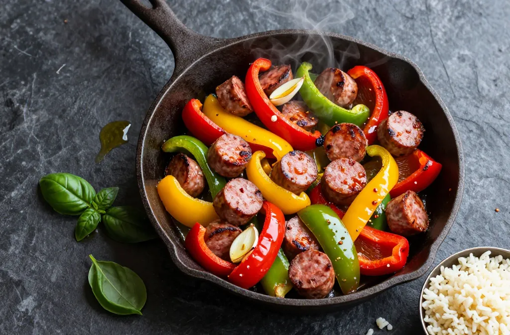 Italian Keto Sausage & Peppers Skillet Weeknight Win