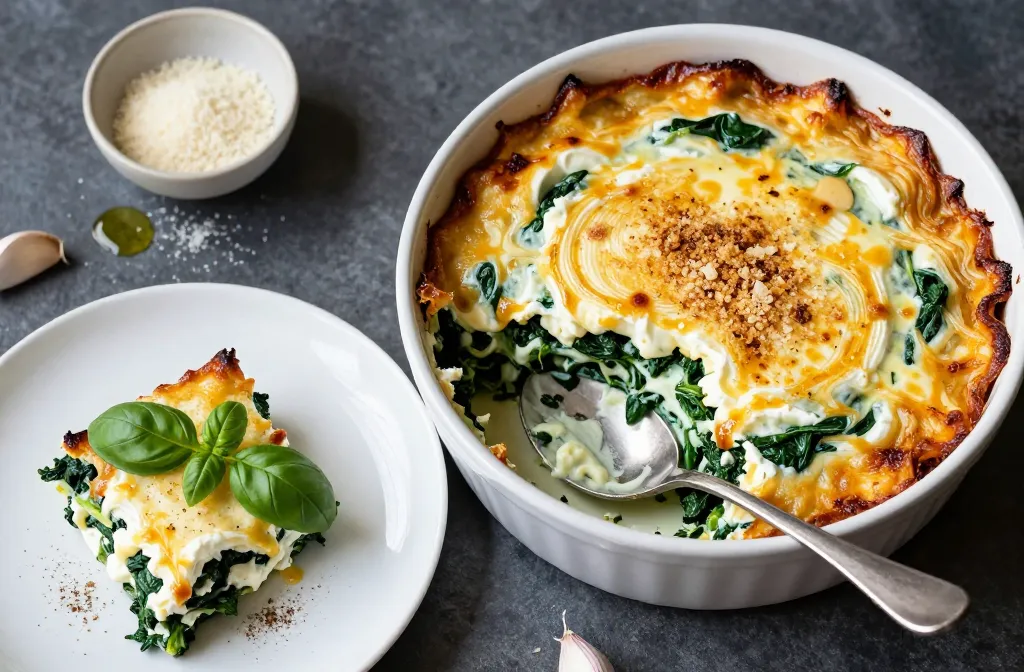 Keto Italian Spinach and Ricotta Casserole That Slaps