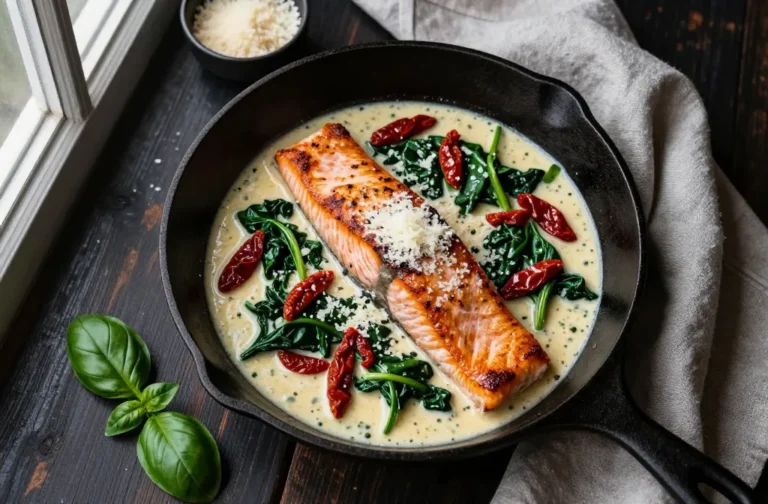 Keto Tuscan Garlic Butter Salmon That Tastes Like Date Night