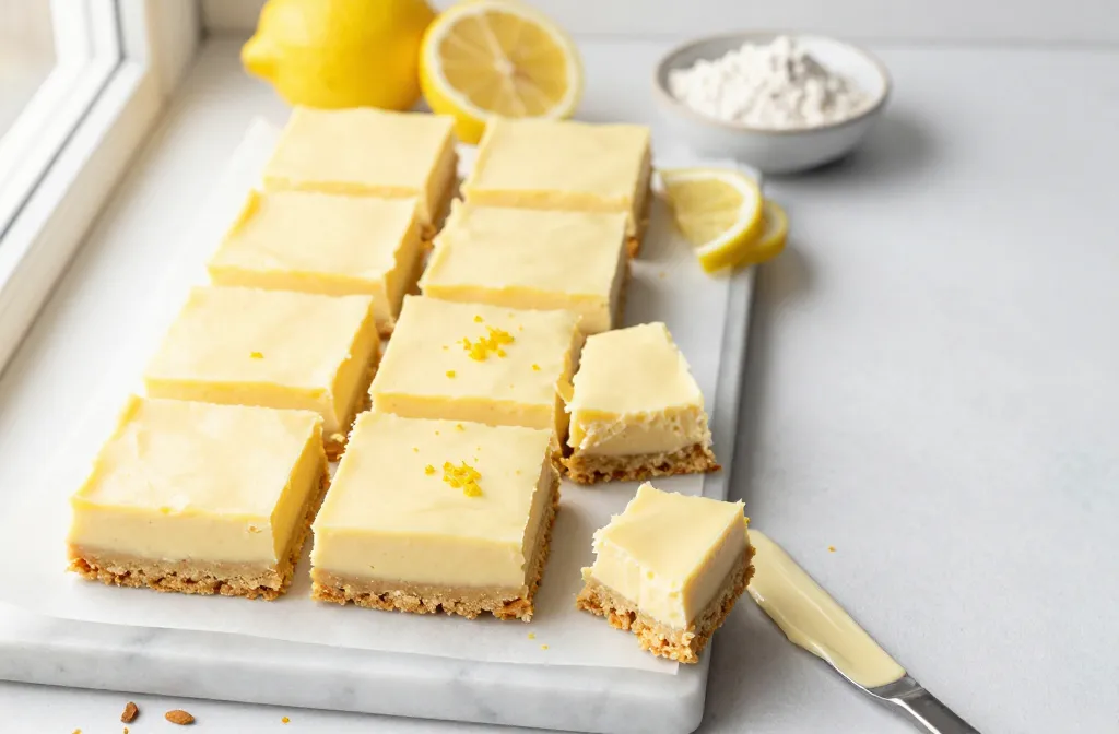 Keto Lemon Cream Bars Bright Zing Low Carb Bliss
