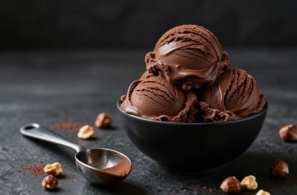 Chocolate Hazelnut Keto Gelato That Actually Scoops