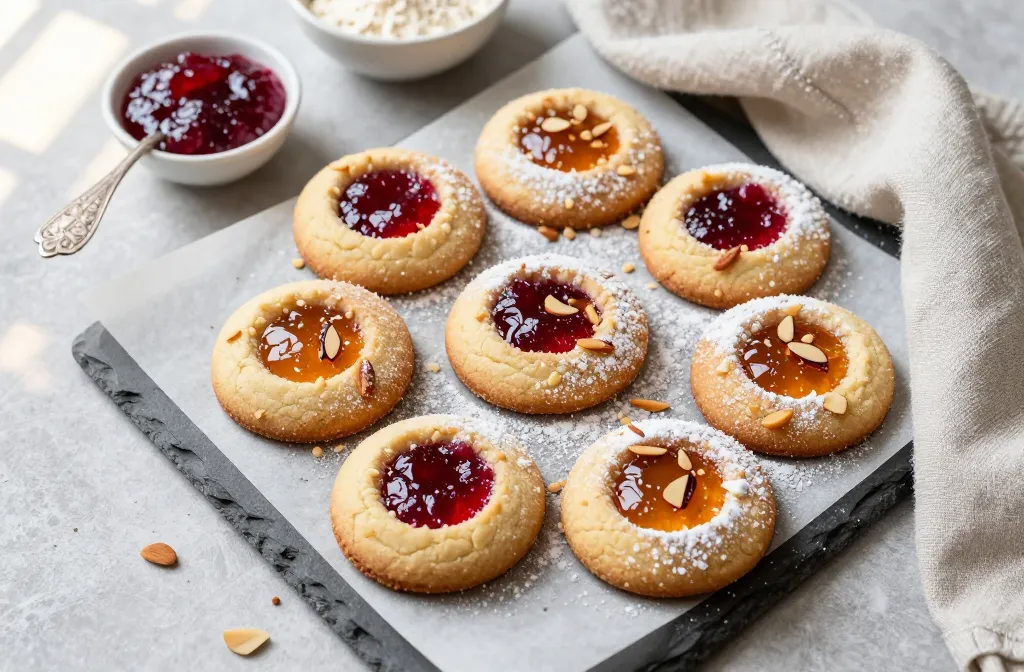 Almond Flour Italian Thumbprint Cookies Made Easy