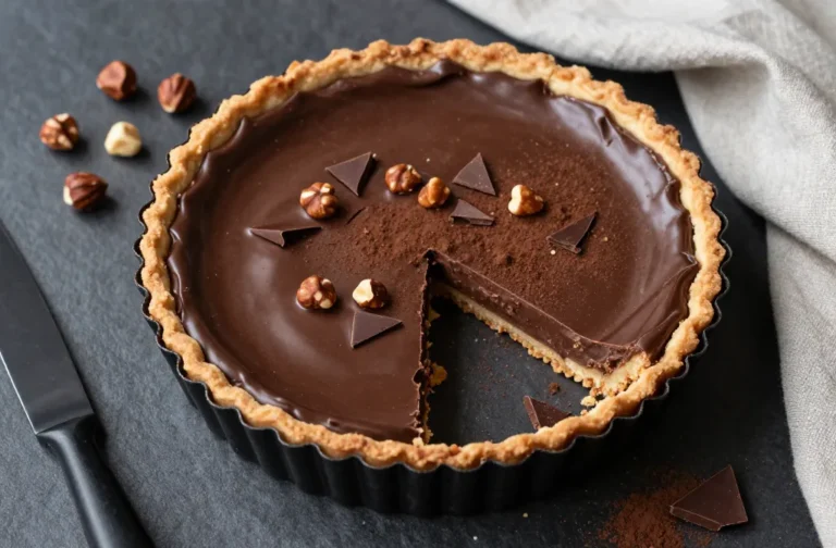 Keto Chocolate Hazelnut Tart That Tastes Like Heaven
