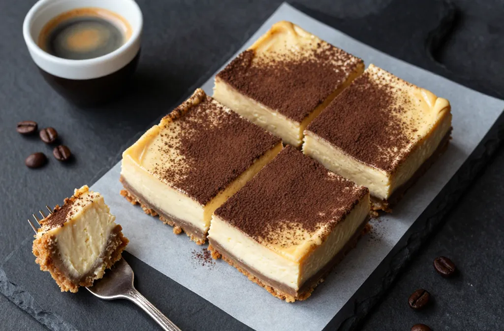 Keto Espresso Cheesecake Bars That Taste Like Tiramisu