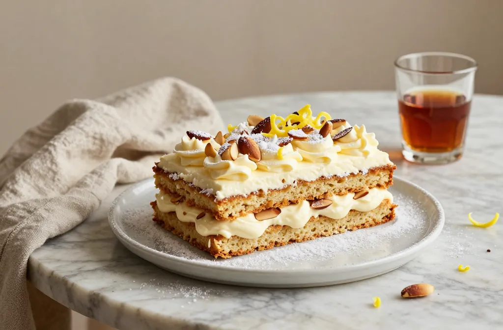 Keto Italian Almond Cream Cake That Tastes Like Tuscany