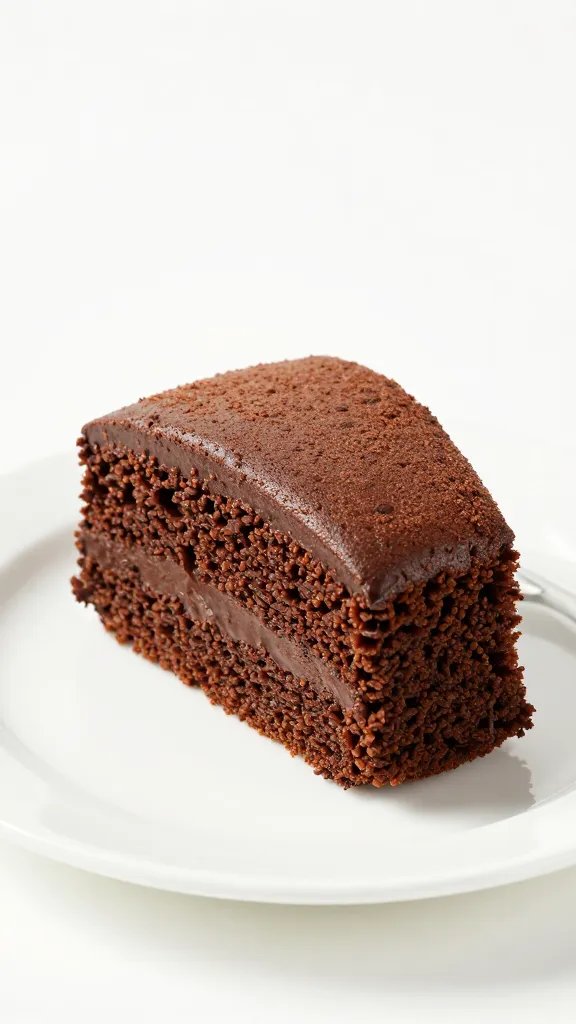single forkful of moist keto chocolate espresso cake, studio lighting