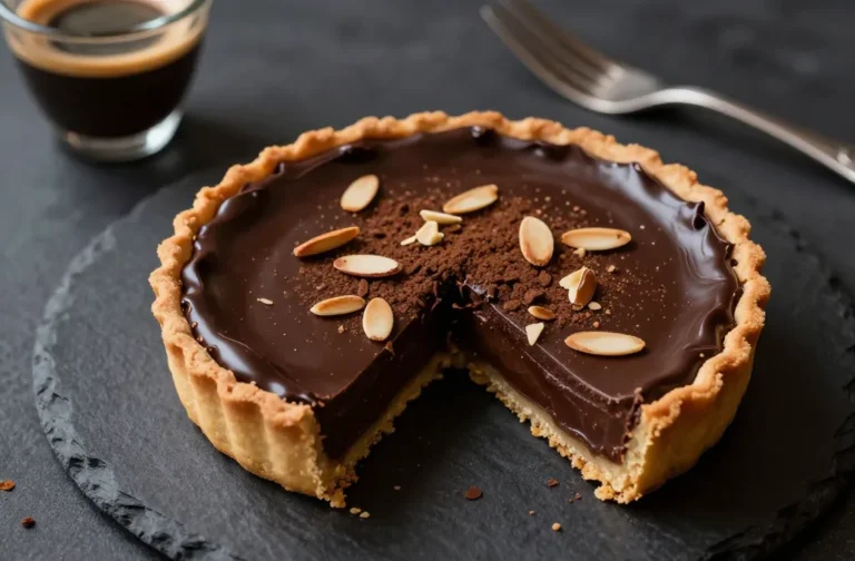 Low-Carb Italian Chocolate Almond Tart That Wows