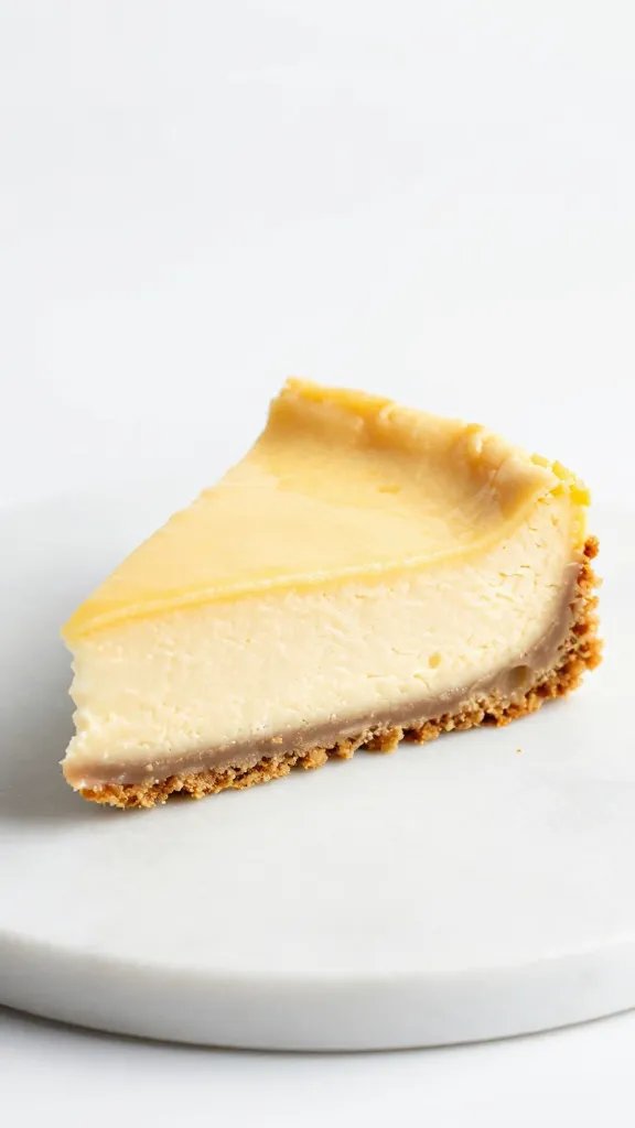 slice of keto cheesecake bar on white marble plate